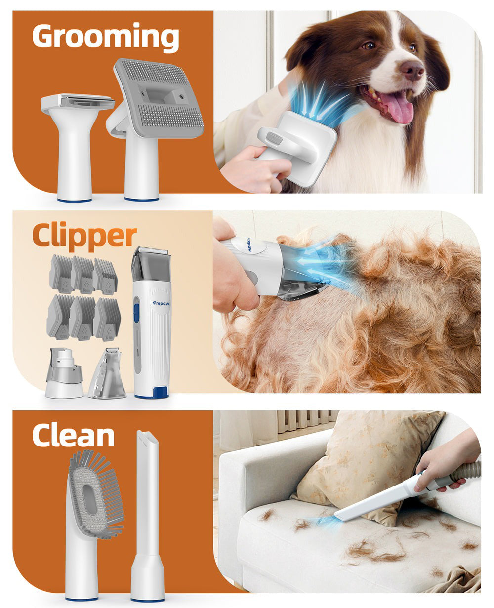 5-In-One Pet Grooming Vacuum Kit