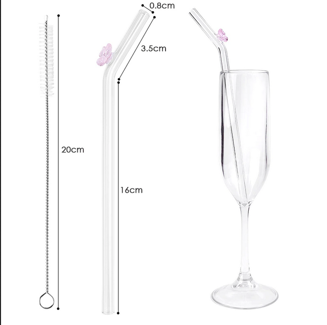 Glass straws