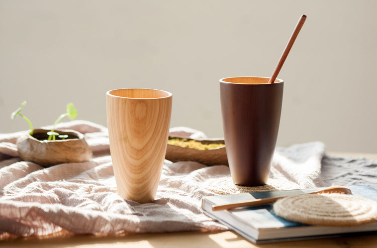 Natural  wooden cup