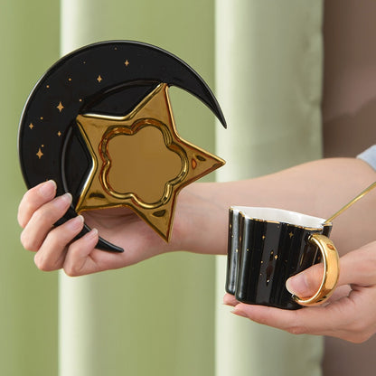 Star moon coffee cup