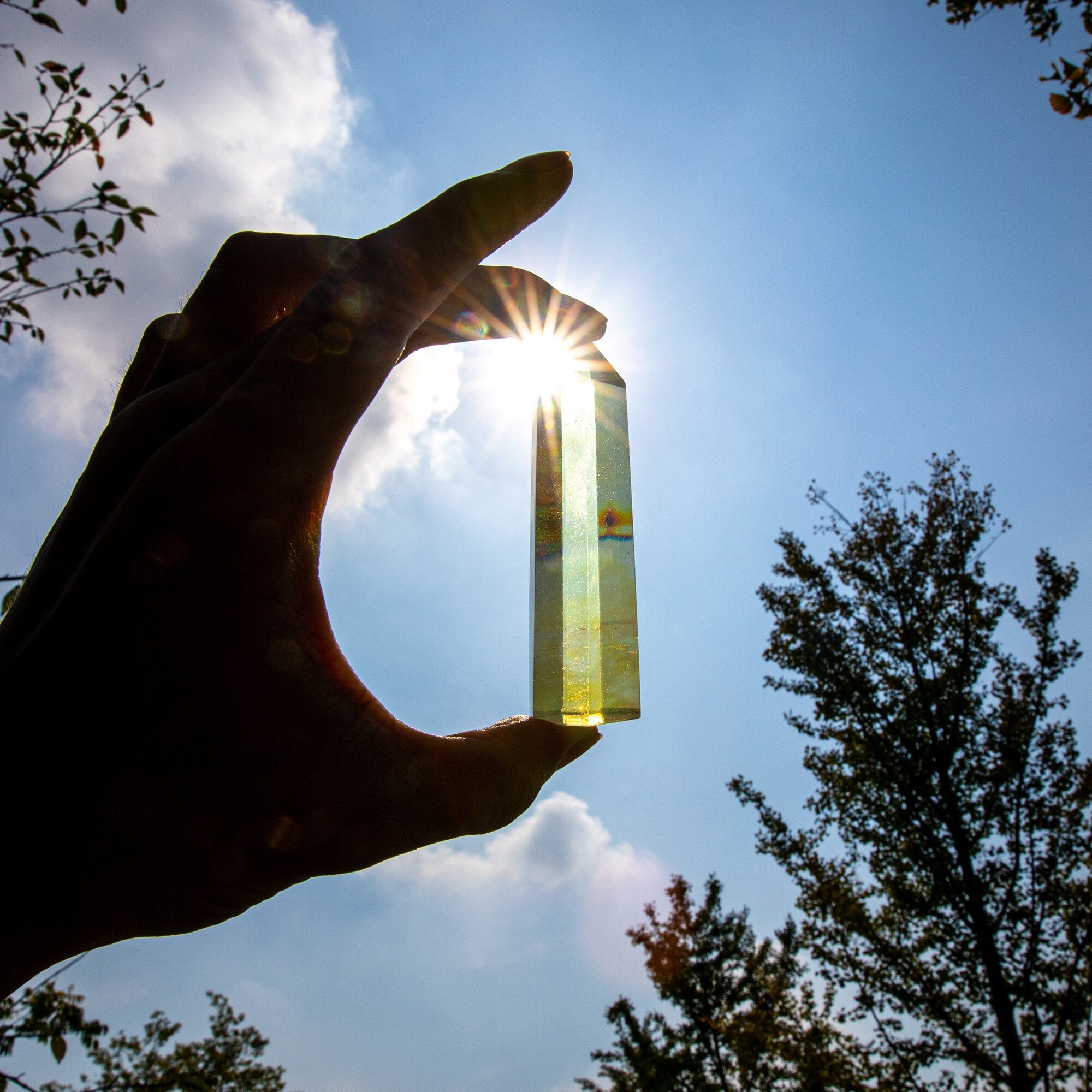 Reiki suncatcher crystal